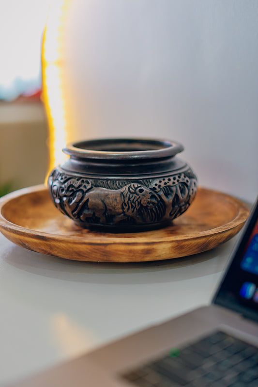 Porini Wooden Collection Pot